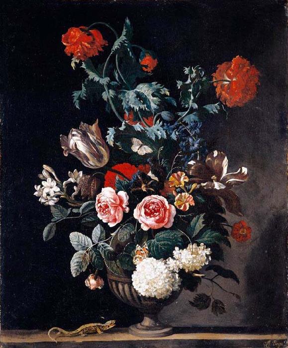 Abraham jansz.begeyn Flowers in a Stone Vase France oil painting art